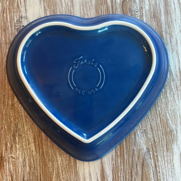 Fiestaware Fiesta Medium Heart Bowl Lapis - Picture 2 of 4